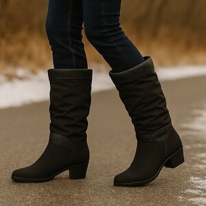 NWT Vintage Santana Canada Waterproof Winter Boots 8 Black